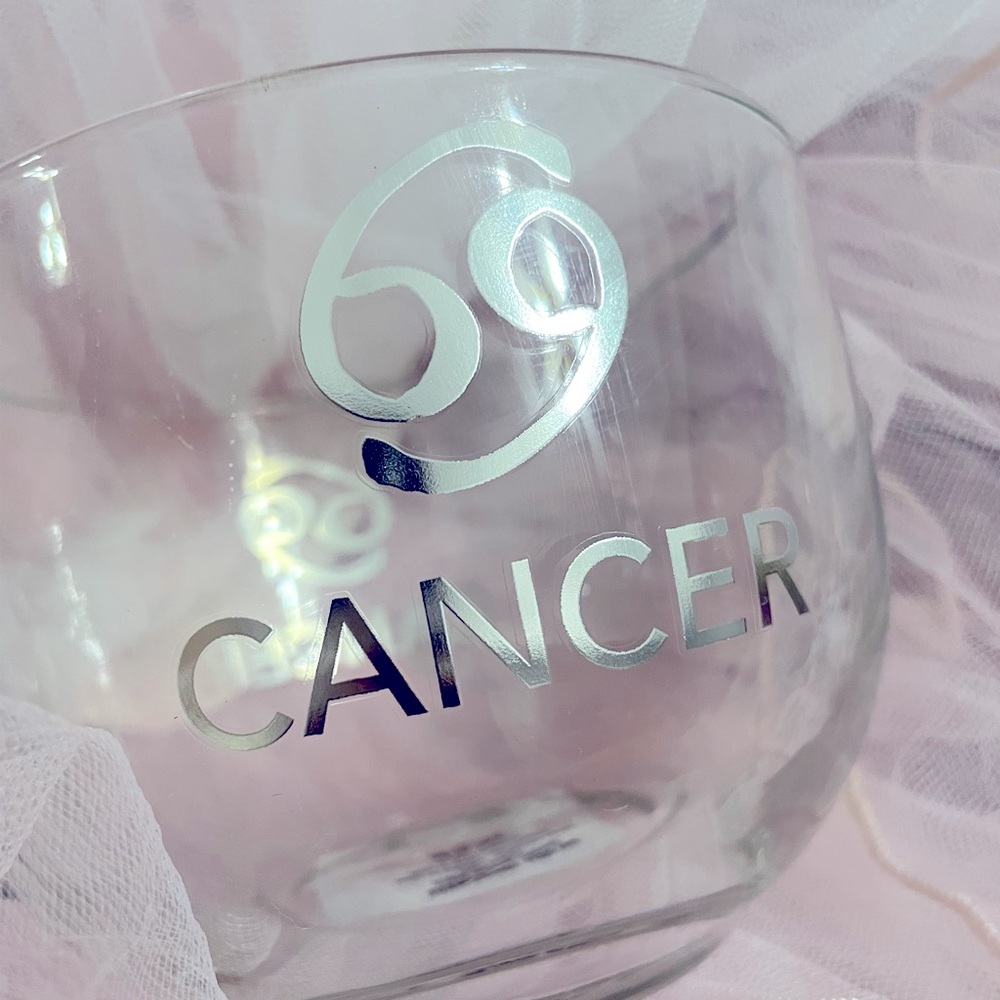 Cancer zodiac glass mug